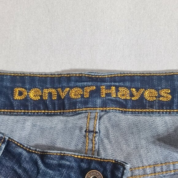 Denver Hayes Bootcut jeans men's size 38/32 dark washed ink blue colour - Picture 6 of 13